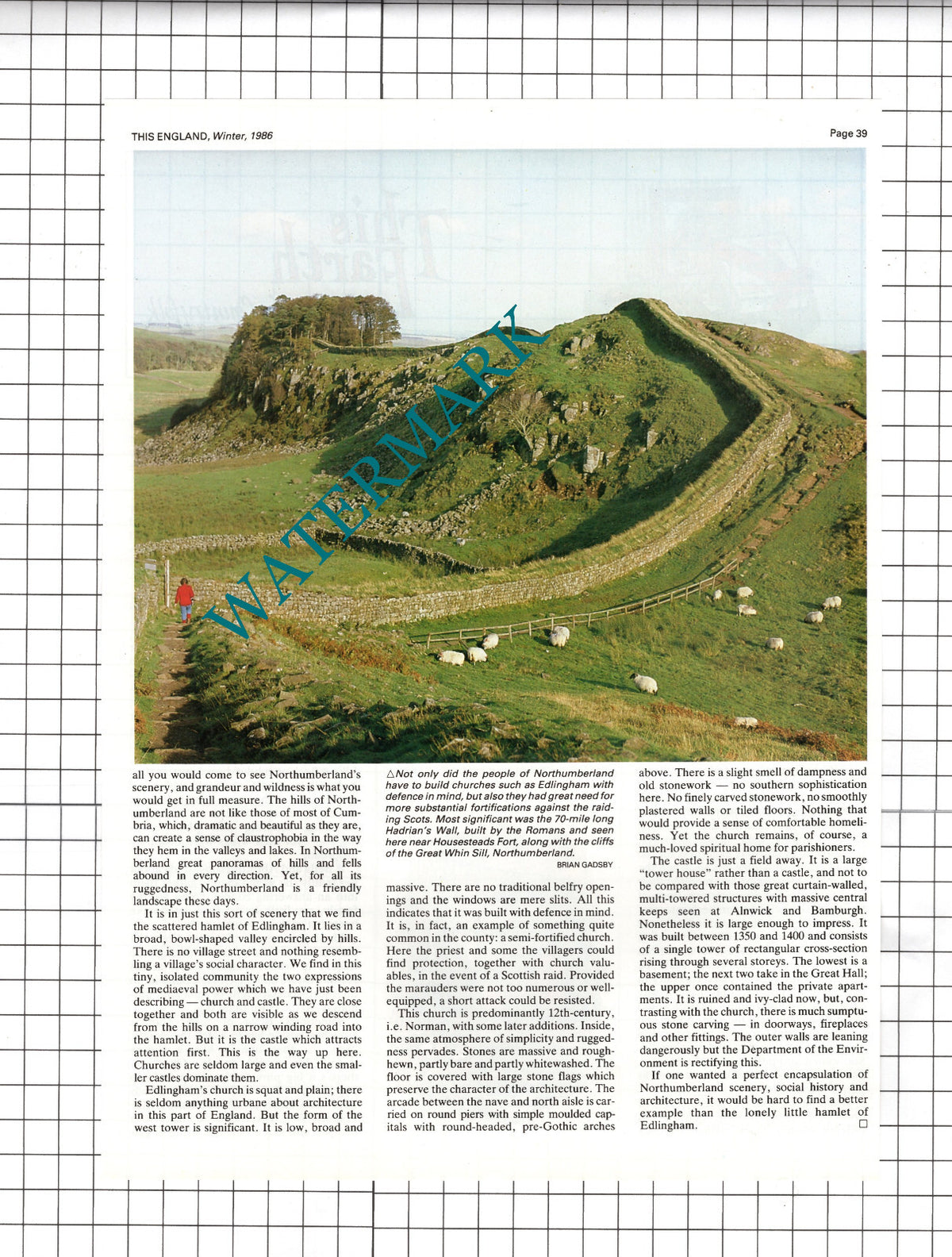 St John's Church Edlingham Northumberland - 1986 Article