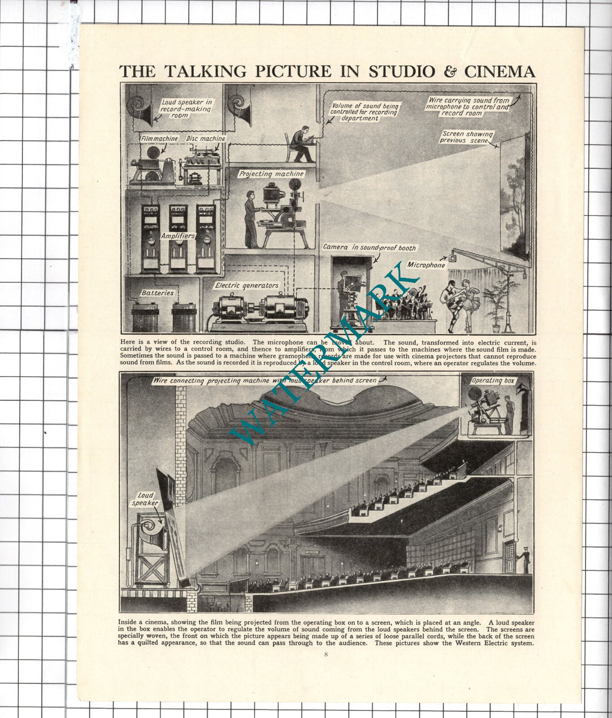 How A Talking Picture Is Made Cinema Western Electric - c.1940's Article