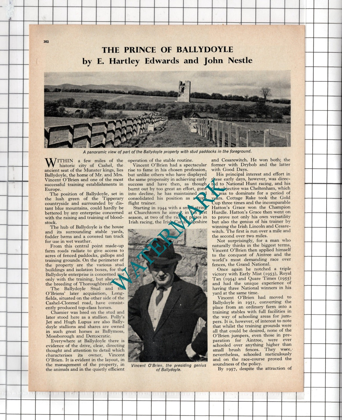Mr & Mrs Vincent O'Brien Ballydoyle Stud Ireland Dermot O'Brien - 1967 Article