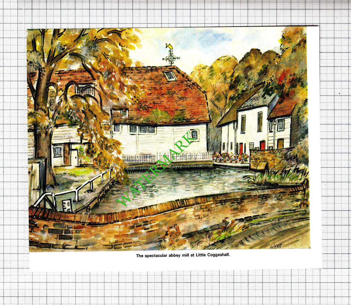 Little Coggeshall Essex Abbey Mill - 1971 Cutting / Print