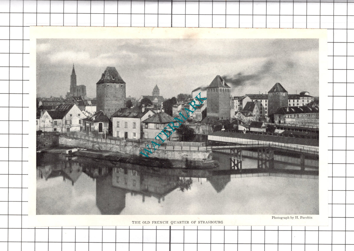 Strasbourg France  - 1925 Clipping / Print