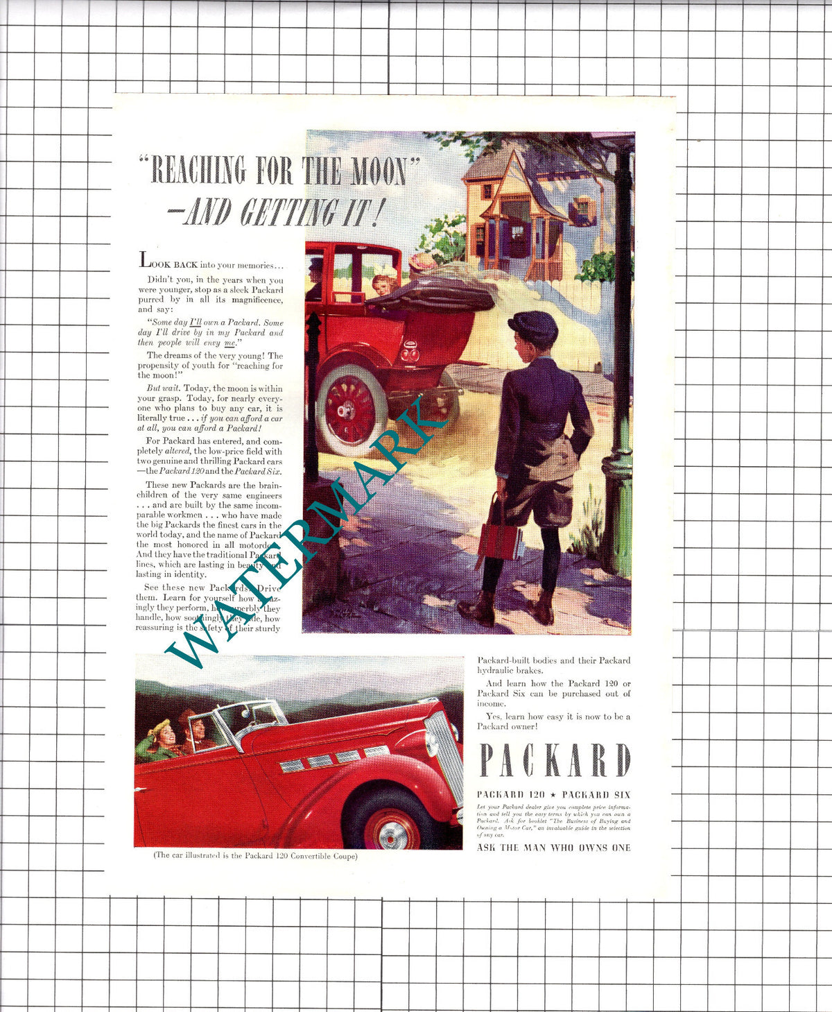 Packard 120 Car ADVERT  - 1937 Advert