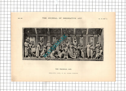 Mr George Tinworth Walsham-Le-Willows Church Suffolk - 1887 Two Pages