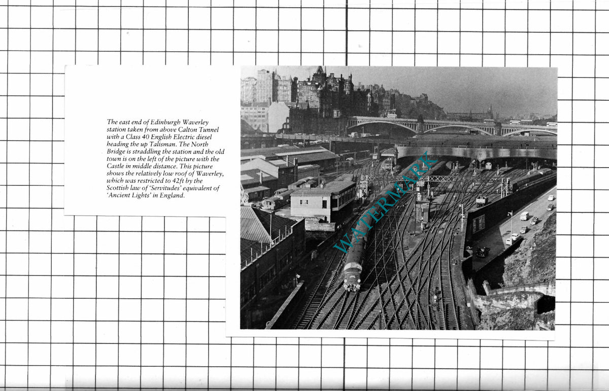 Edinburgh Waverley Railway Station - Cutting
