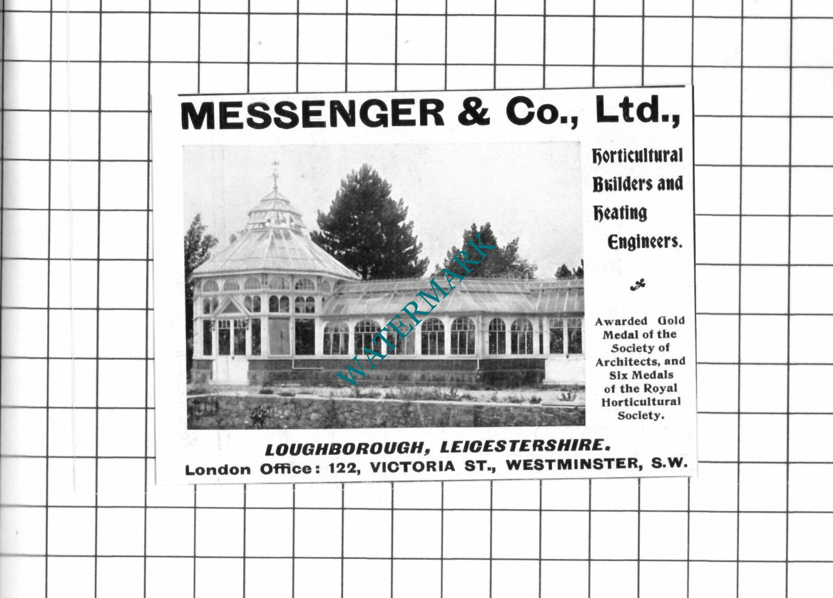 Messenger & Co Ltd Loughborough Leicestershire Advert  - 1903 SMALL Clipping