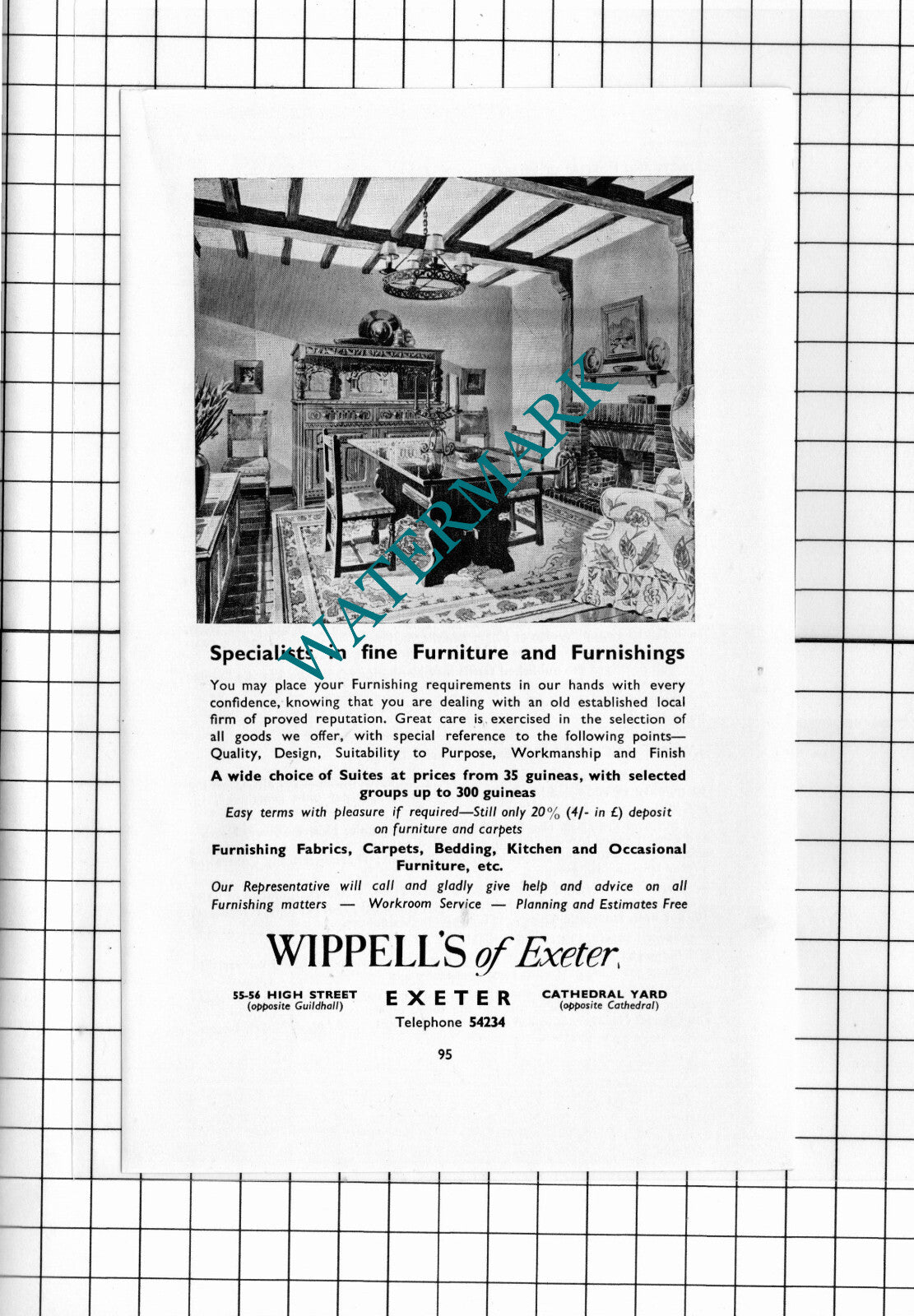 Wippell's Of Exeter Devon Advert  - 1957 Cutting