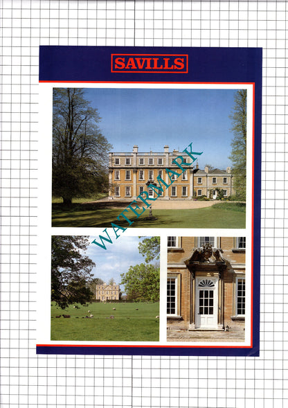 Hinwick House Bedfordshire Sale Advert  - 1991 Two-Part Clipping / Print