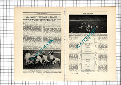 Rugby Sport - c.1930's Article