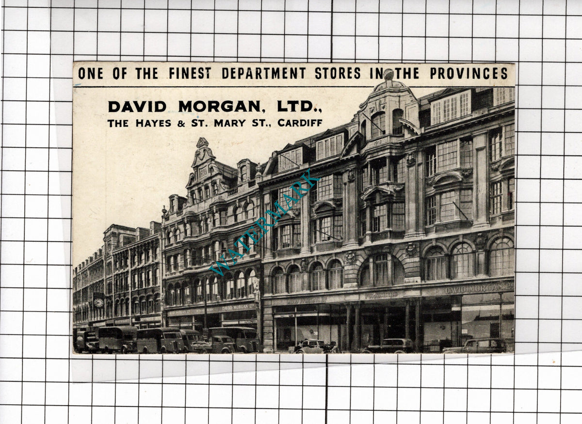David Morgan Ltd Department Store Cardiff / Angel Hotel  - 1958 Small Advert