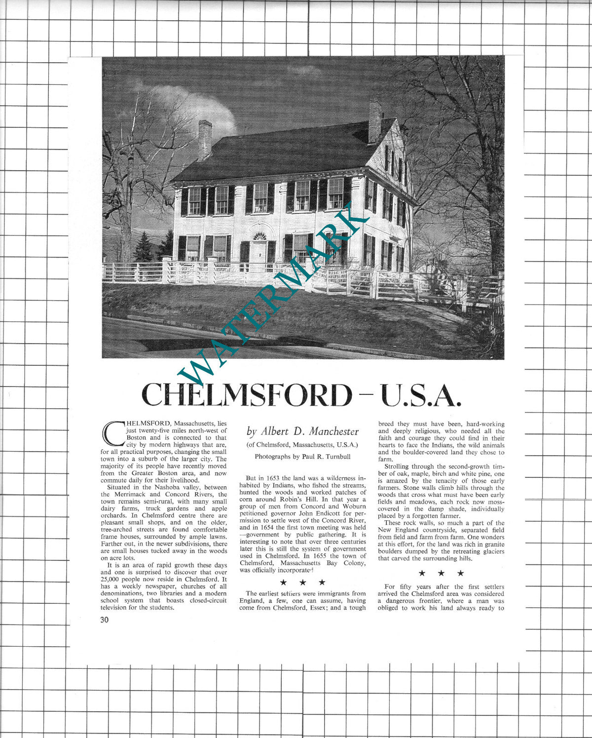 Chelmsford USA America  - 1965 Article