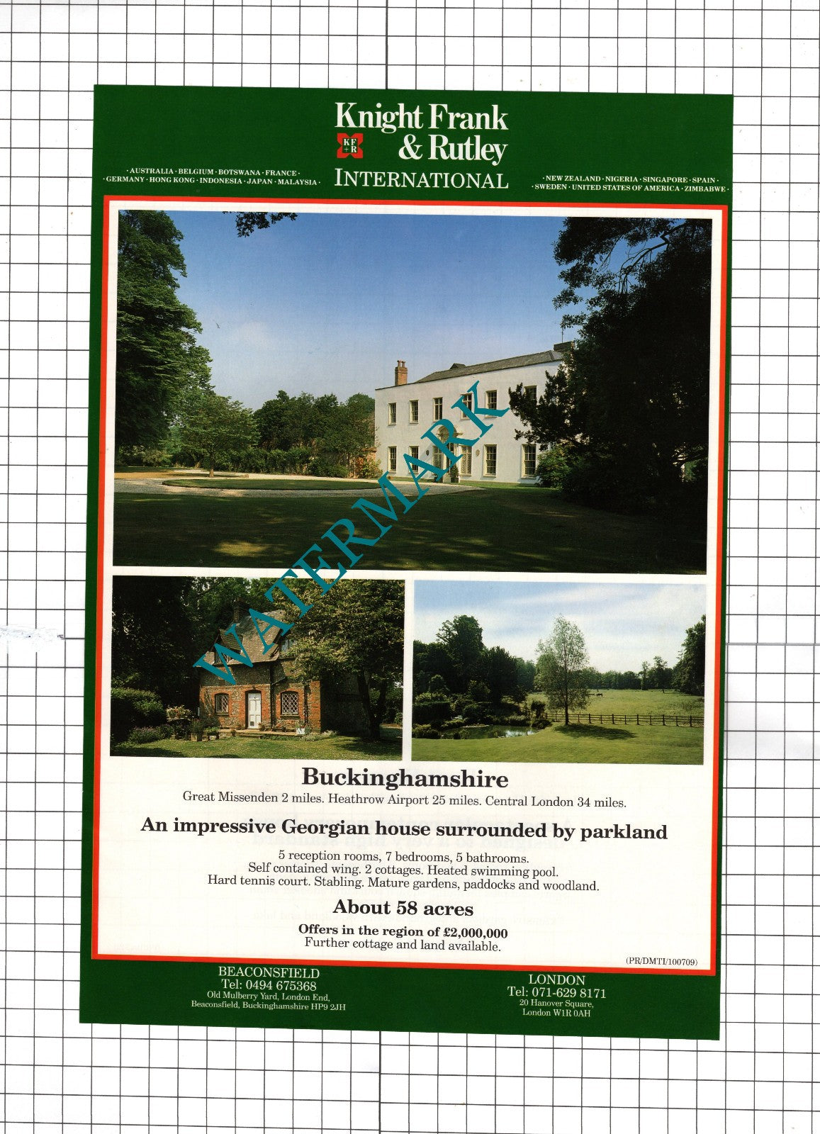 Great Missenden Buckinghamshire / Hassocks Sussex - 1991 House Sale Advert