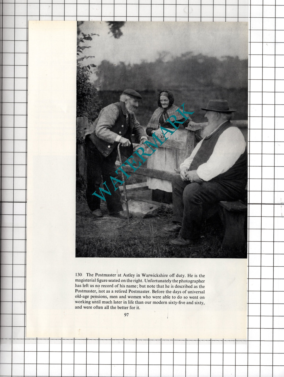 Astley Warwickshire Postmaster - Cutting