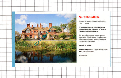 Bungay Suffolk / Lavenham Suffolk House  Sale Advert - 1991 Clipping / Print