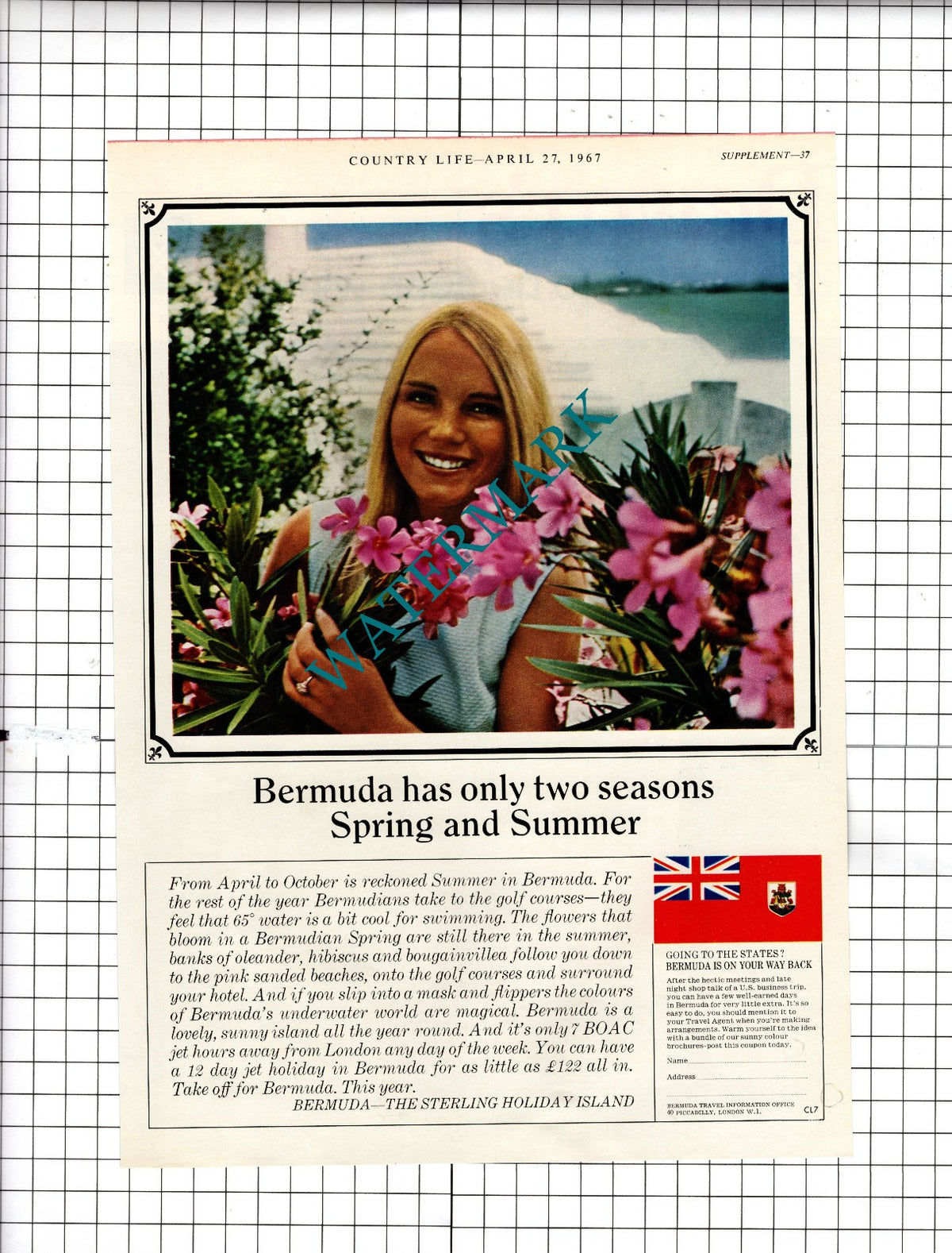 Bermuda Tourism Advert  - 1967