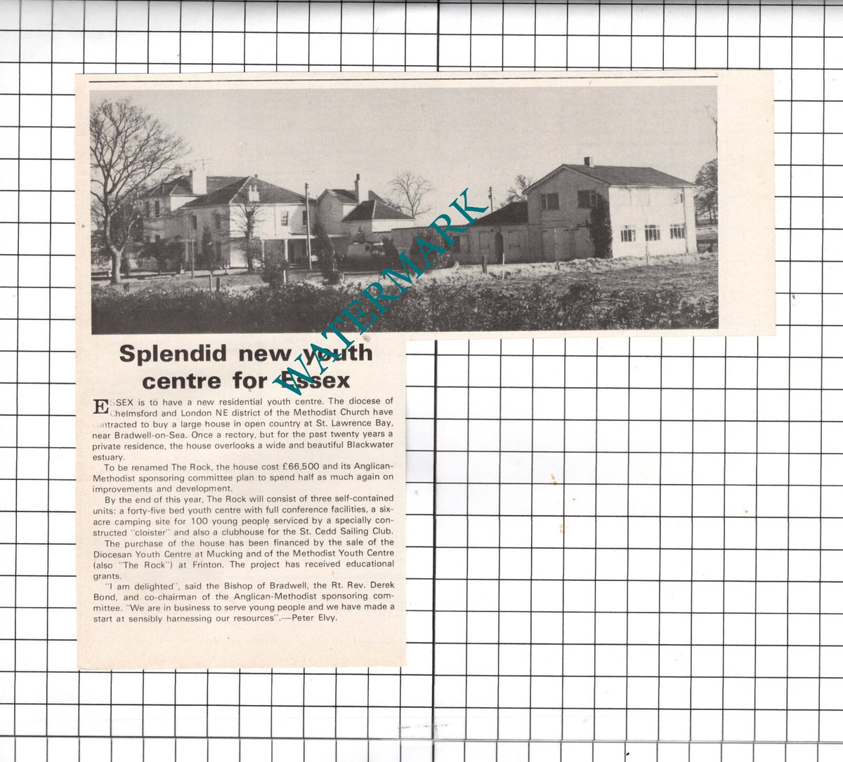 The Rock Residential Youth Centre Bradwell On Sea Essex  Rectory - 1978 Cutting