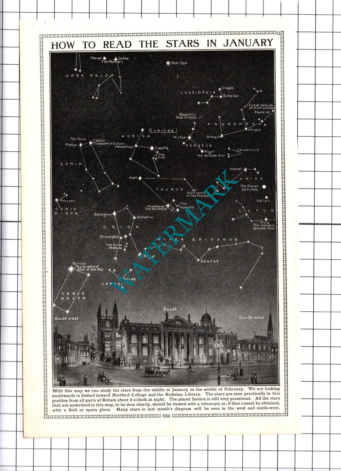 Stars In Oxford In January  - c.1930s Cutting