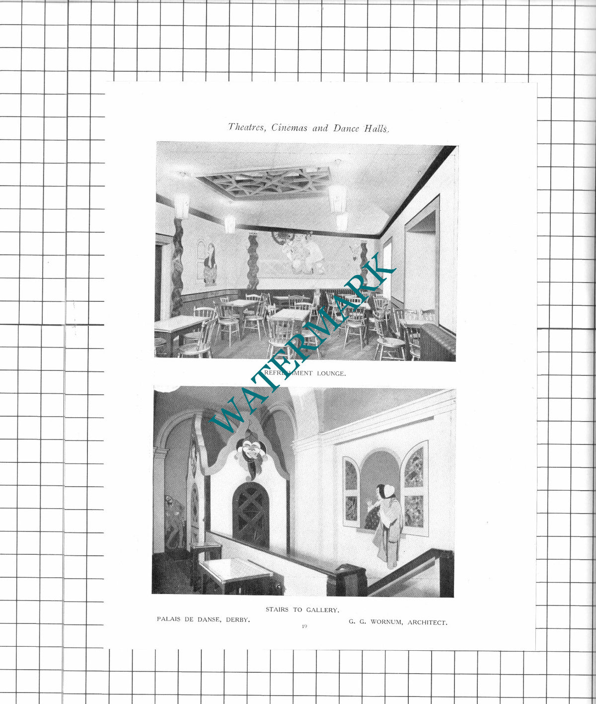 Palais De Danse Derby Corn Exchange Wornum Architect  - 1923 Book Prints